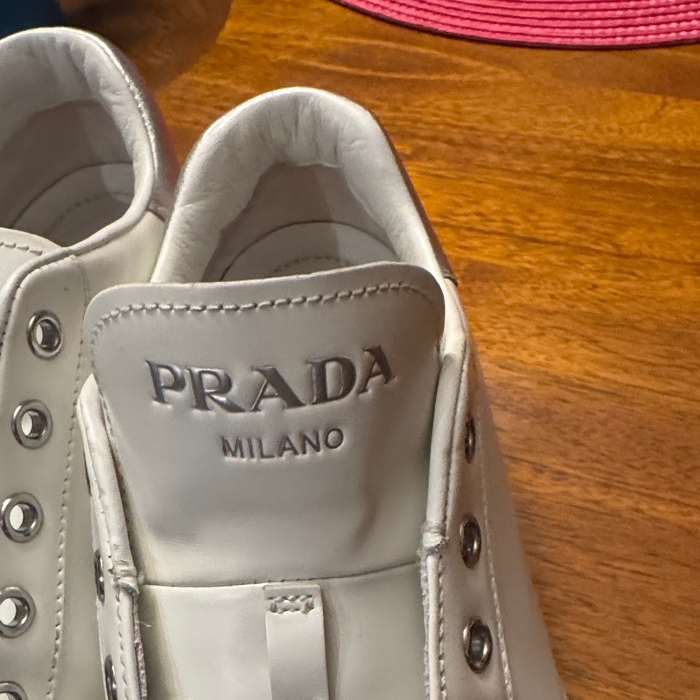 Prada White Women's Sneakers - Picture 2 of 6